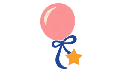 Eigen illustratie van feestelijke ballonnen